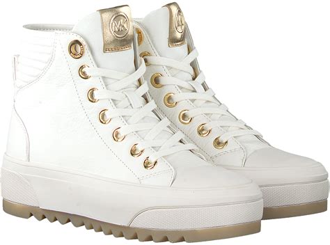 michael kors hoge sneakers wit|Michael Kors white designer sneakers.